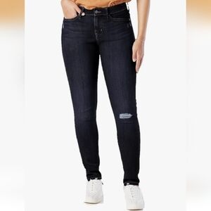 Levi's Womens 20L Mid-Rise Skinny Jeans Dark Wash Levi Strauss Signature Gold